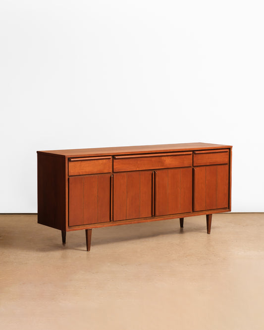MCM Dark Walnut Credenza By HPL
