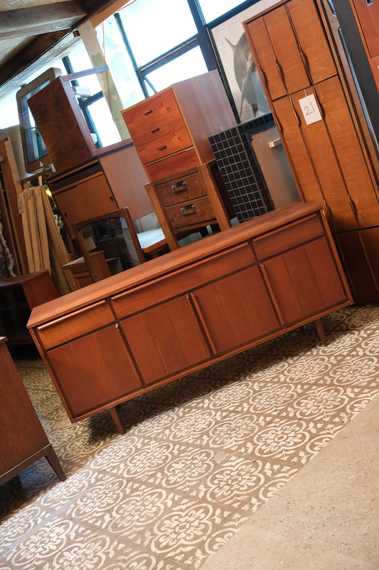 MCM Dark Walnut Credenza By HPL