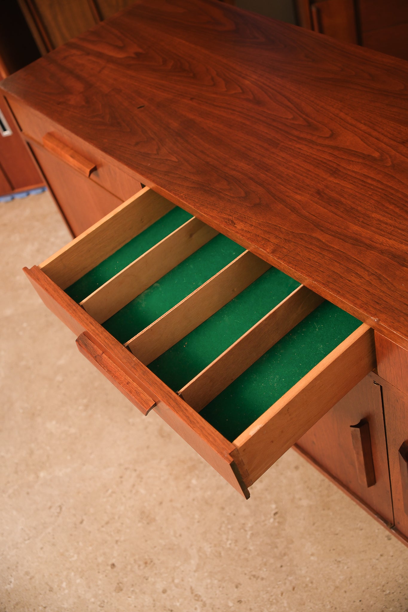 MCM Walnut Credenza