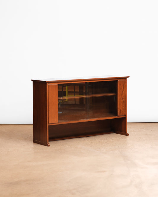 MCM Dark Walnut Glass Cabinet By Knetchel