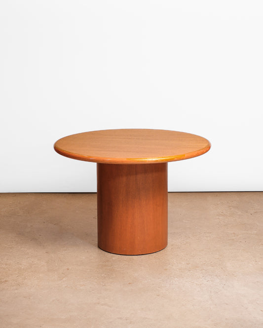 MCM Solid Oak Round Dining Table