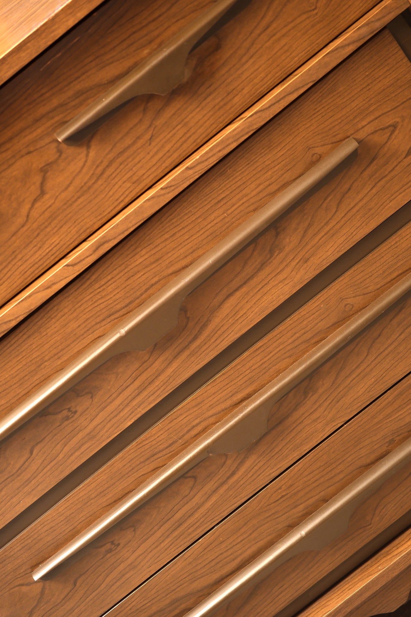 MCM Dark Walnut Tallboy Dresser